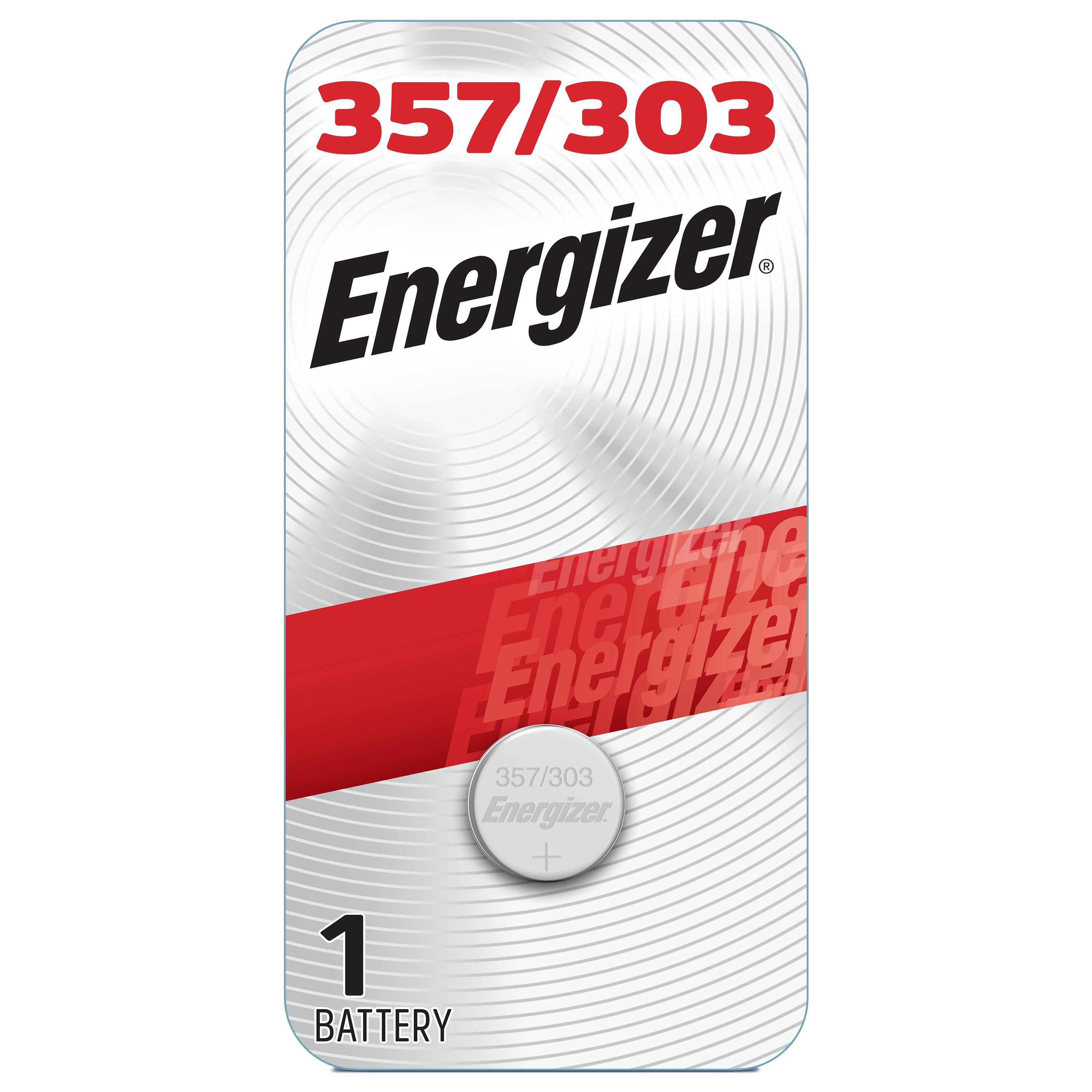 Energizer® 357BPZ Zero Mercury Button Cell, Silver Oxide, 1.5 VDC Nominal, 150 mAh Nominal, 357