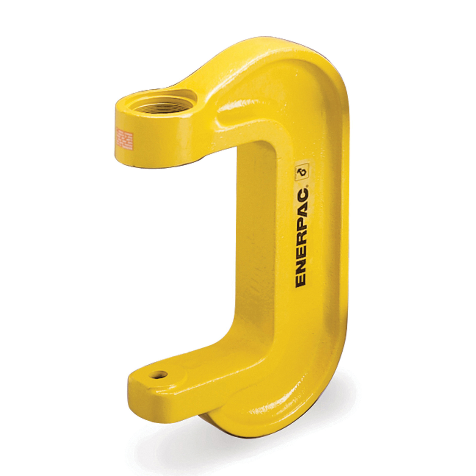 Enerpac® A210 C-Clamp Press, 10 ton Capacity, 7.63 in W/Dia Max Work, 9 in H Max Work, 2-1/4 in Base, Hydraulic Power
