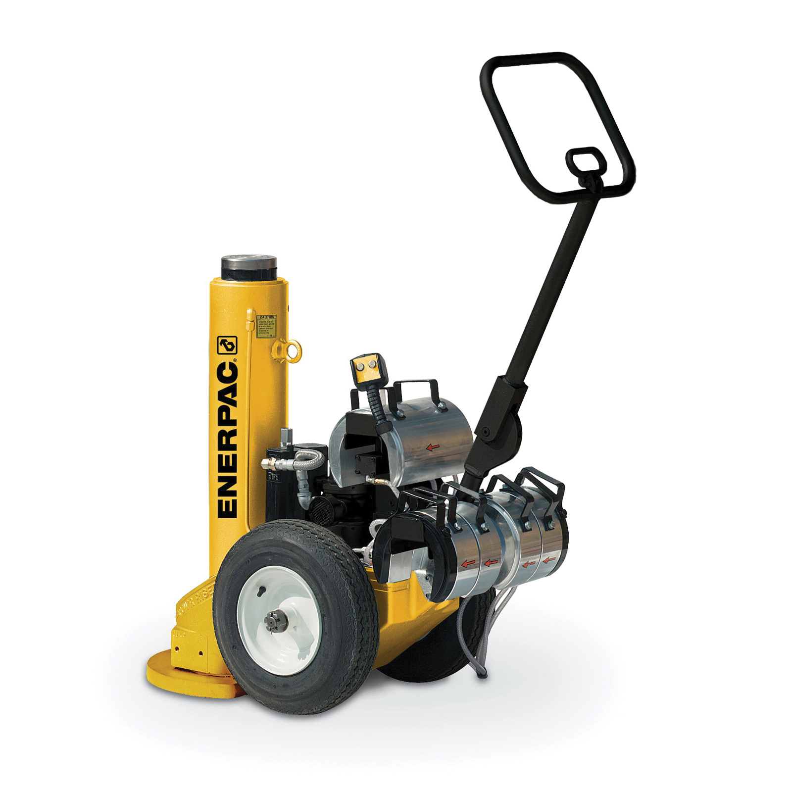 Enerpac® PRAMA06014L Pow'r-Riser® Pneumatic Wheeled Jack, 60 ton Load, 24 in H Min, 14 in