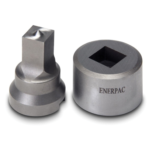 Enerpac® SPD728 Square Hole Punch and Die Set, 1/2 in Hole, 7/16 in Bolt