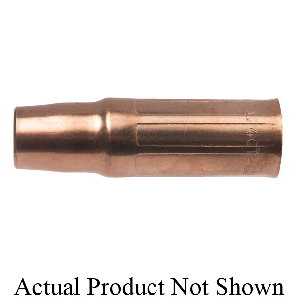 Tweco® 1260-1608 EL24I Eliminator Style Slip-On Nozzle, 5/8 in Bore, 1/8 in Tip Recess, 400 A Nozzle, For Use With RAEL24 Series Conductor Tube, RA Series MIG Gun and Calble Assembly