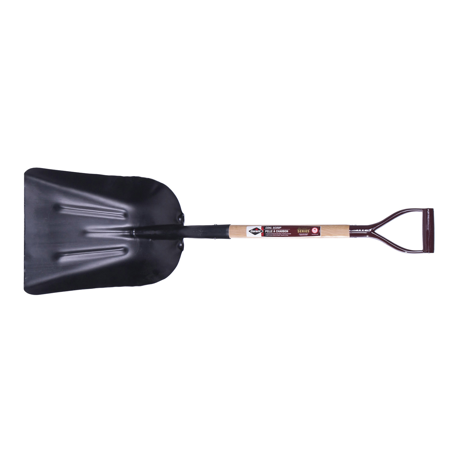 Garant® 80481 Agro Series Grain and Coal Scoop, 27-3/4 in L Handle, 17-3/4 in L x 14-5/8 in W Blade, Tempered Steel Blade, Hardwood Handle