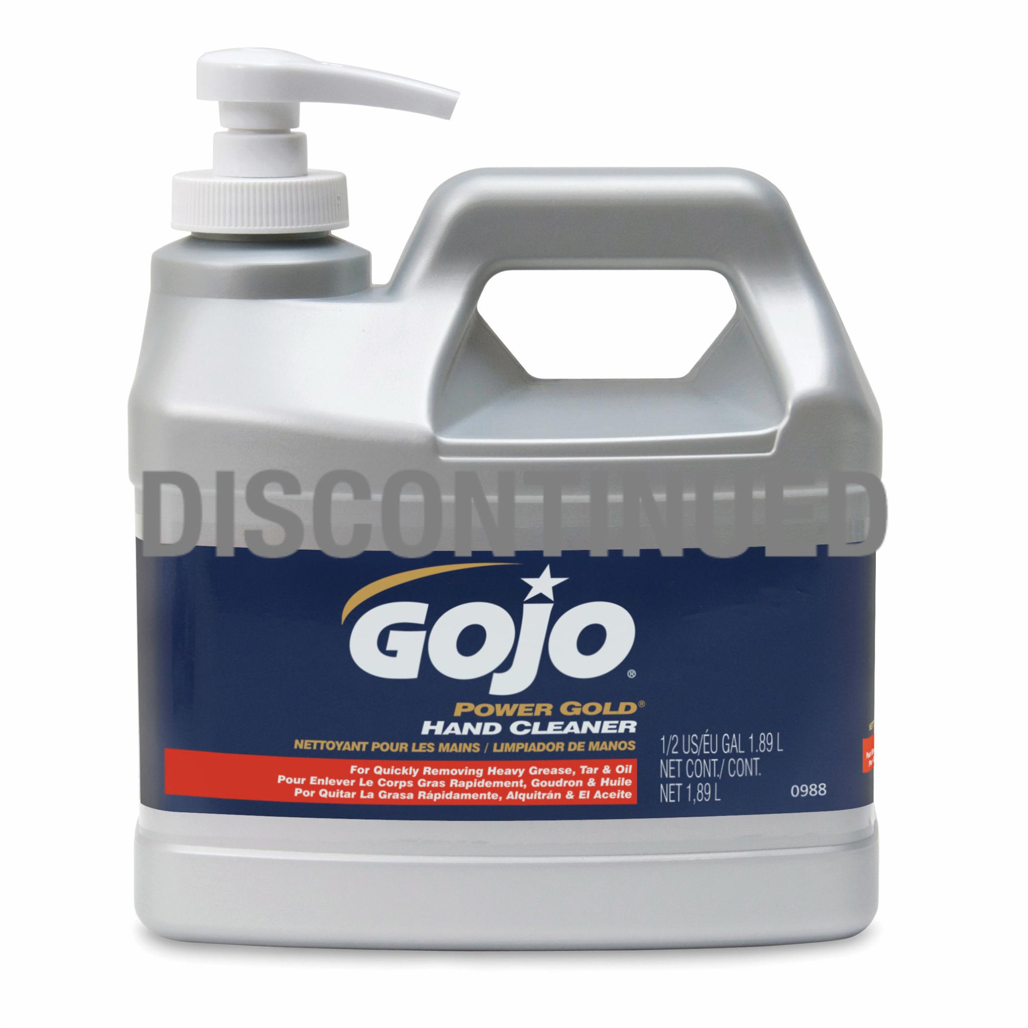 GOJO® POWER GOLD® 0988-04 Hand Cleaner, 0.5 gal, Pump Bottle, Liquid, Citrus, Green