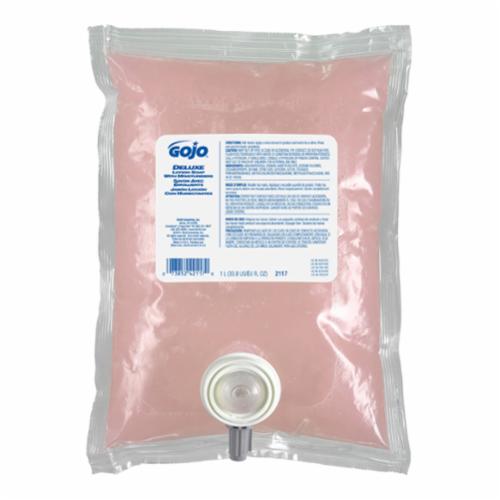 GOJO® 2117-08 Deluxe Lotion Soap, 1000 mL Nominal, Dispenser Refill Package, Lotion Form, Floral Odor/Scent, Opalescent/Pink
