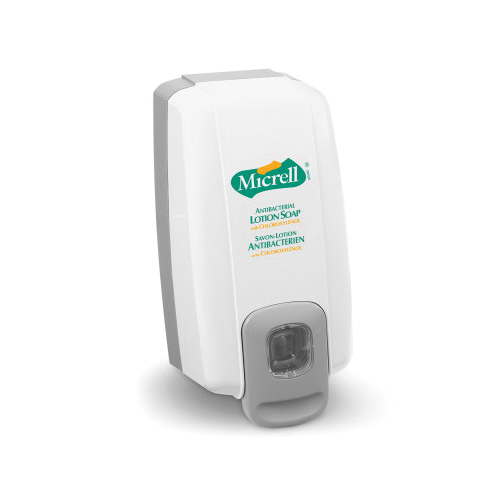 MICRELL® 2125-06-CAN00 NXT® SPACE SAVER™ Push-Style Dispenser, 1000 mL Capacity, 10 in OAL, Wall Mount, ABS