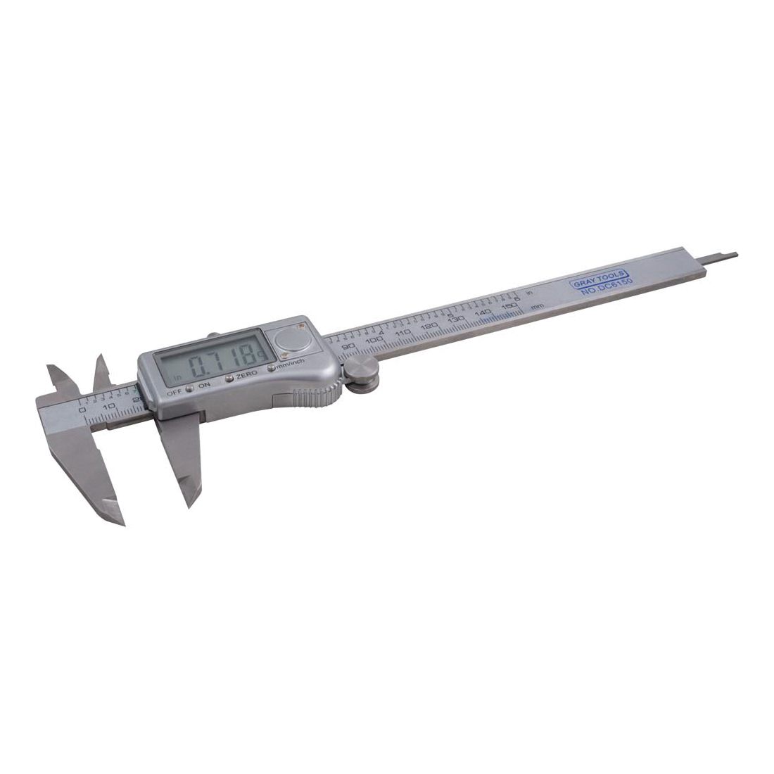Dynamic DC8200 Digital Caliper, 0 to 8 in Measuring, Stainless Steel
