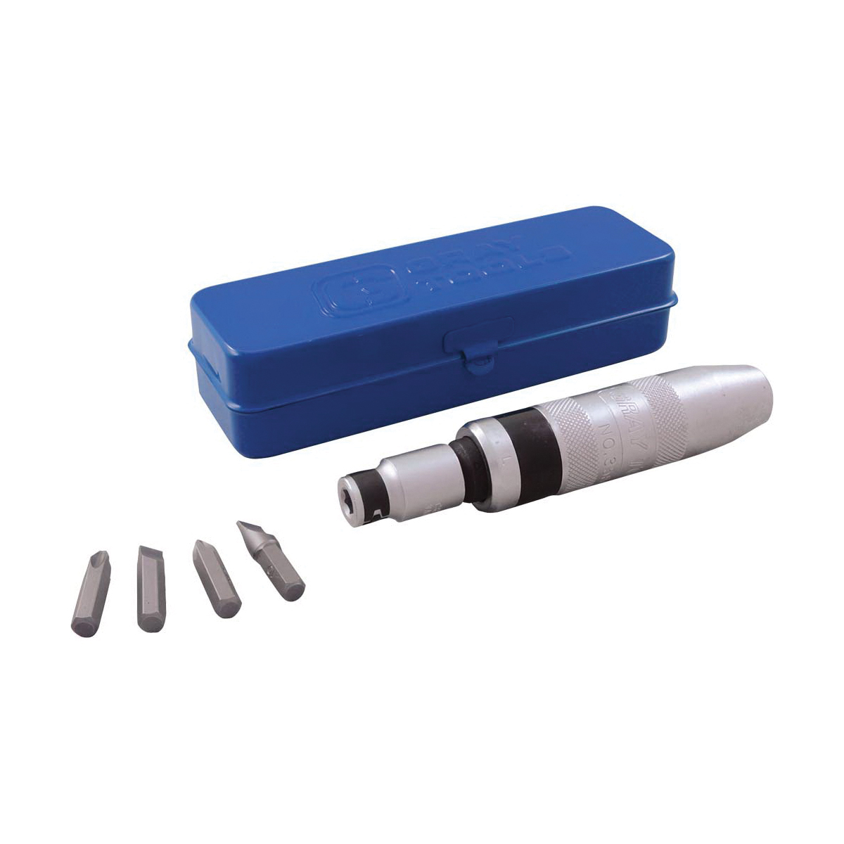 Gray Tools 35806 6-Piece Impact Driver and Attachment Set, 1/2 in Drive, Tool Steel