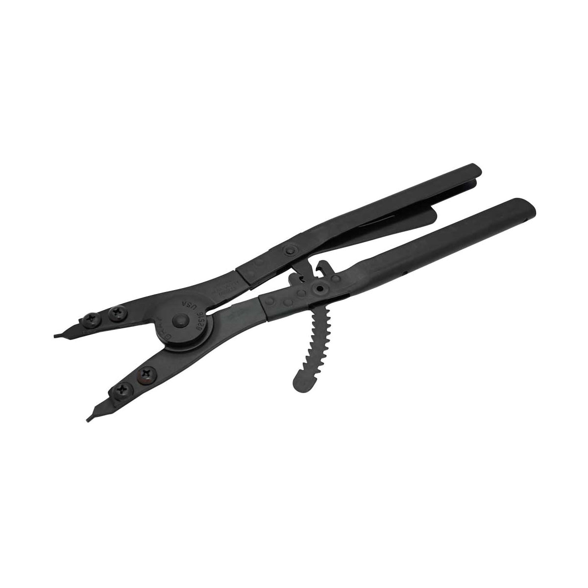 Gray Tools 82516 External Heavy Duty Large Snap Ring Plier, 0.12 in Straight Tip Jaw, 16 in OAL