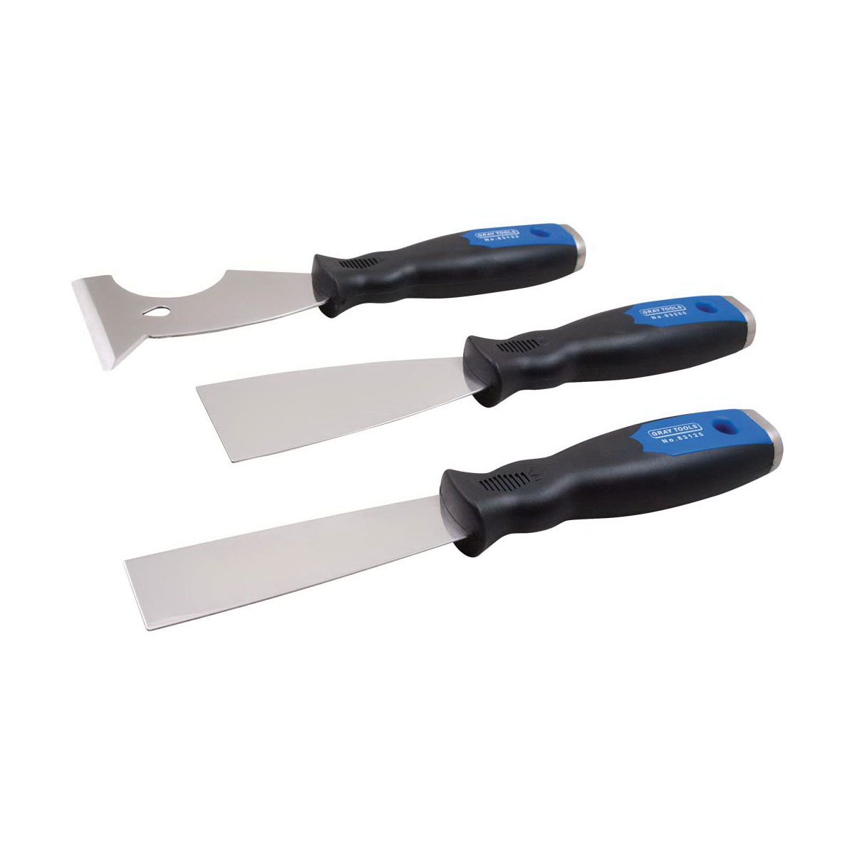 Gray Tools 83003S Comfort Grip Scraper Set, 3 Pieces