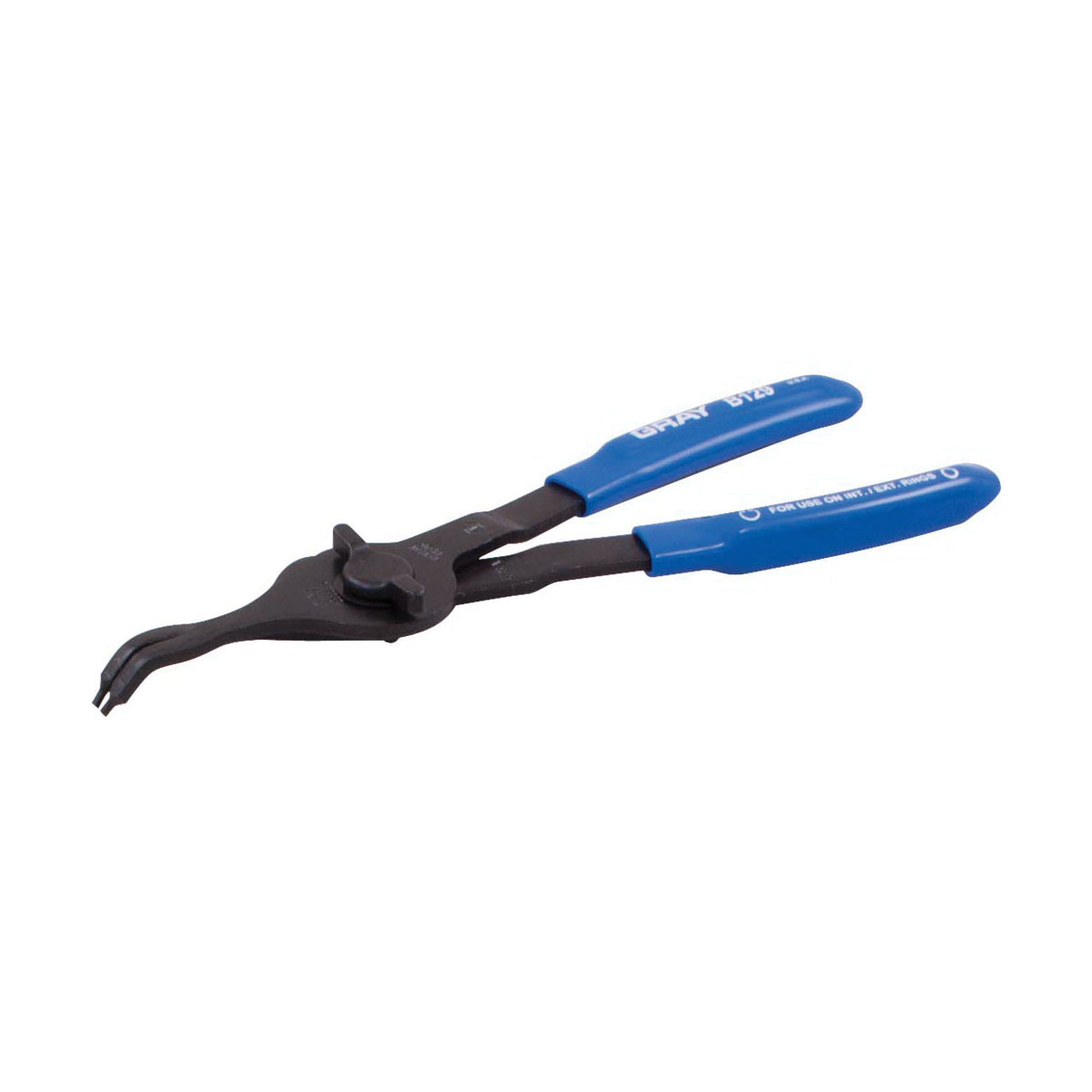 Gray Tools B129 45 deg Convertible Fixed Tip Internal/External Snap Ring Plier, 9-1/4 in OAL