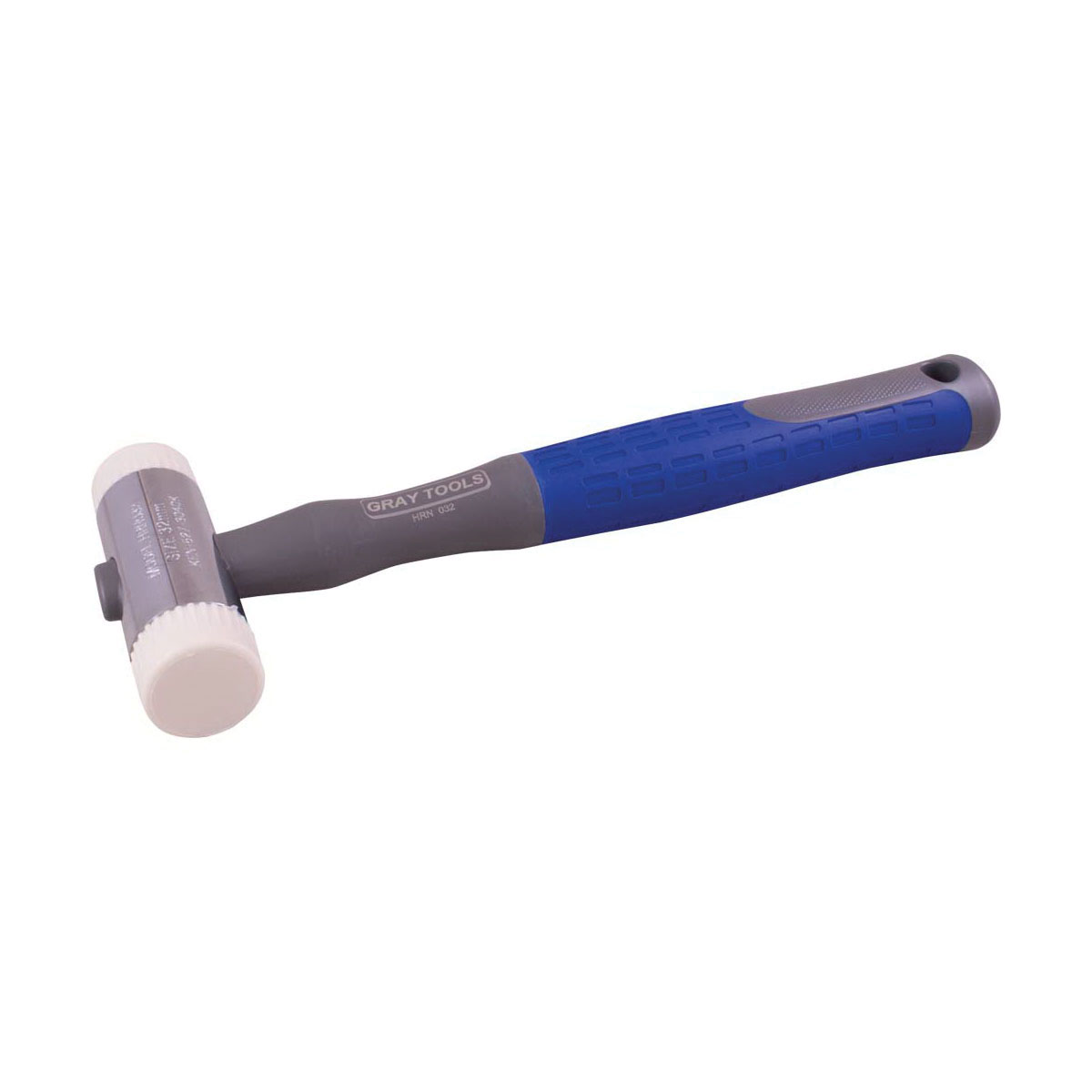 Gray Tools HRN032 Interchangeable Face Hammer With Nylon Face, 11-1/2 in OAL, 1-1/4 in Nylon Face, 12 oz Replaceable Face