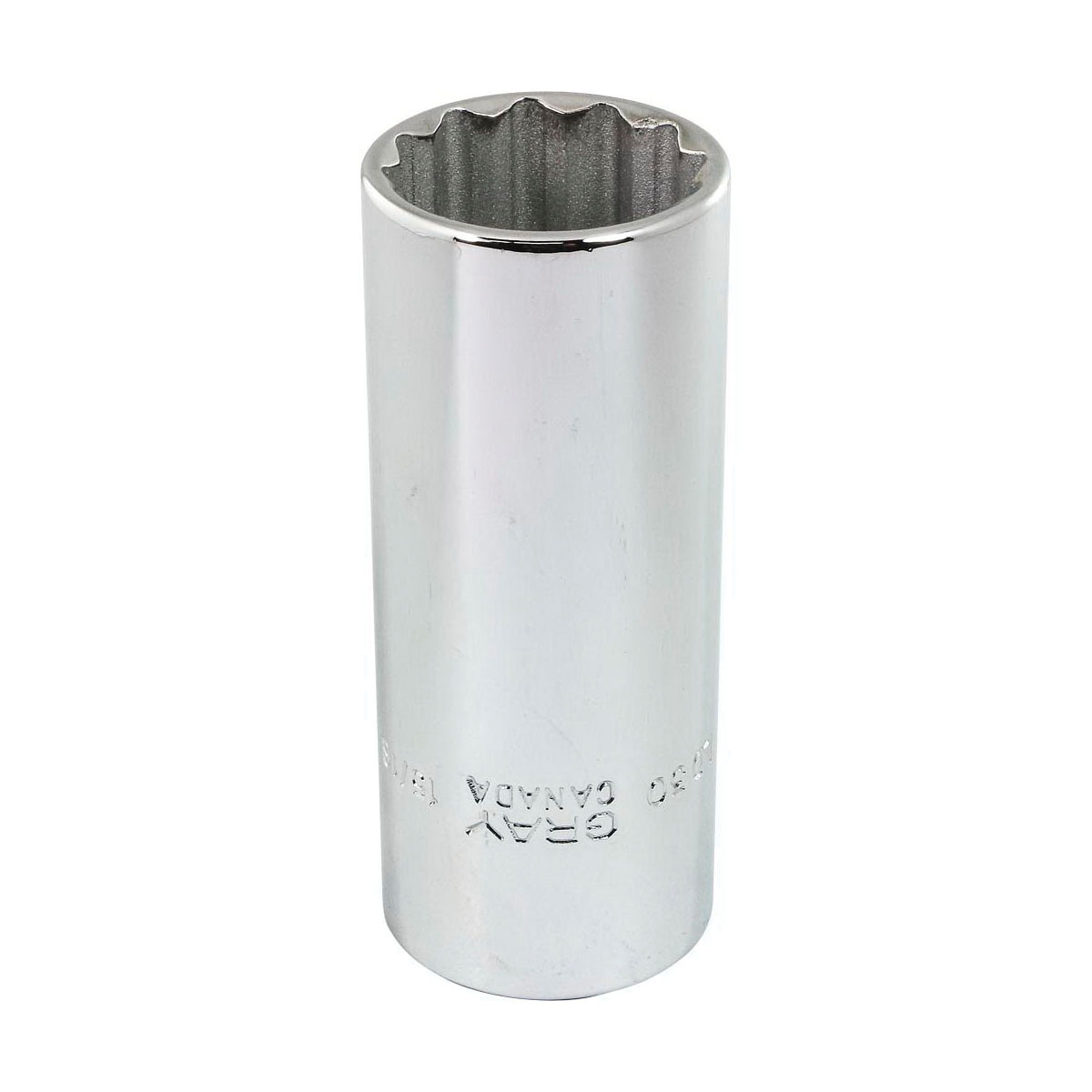 Gray Tools LD30 Deep Socket, Imperial, 1/2 in Square Drive, 15/16 in Hex Socket, 12 Points