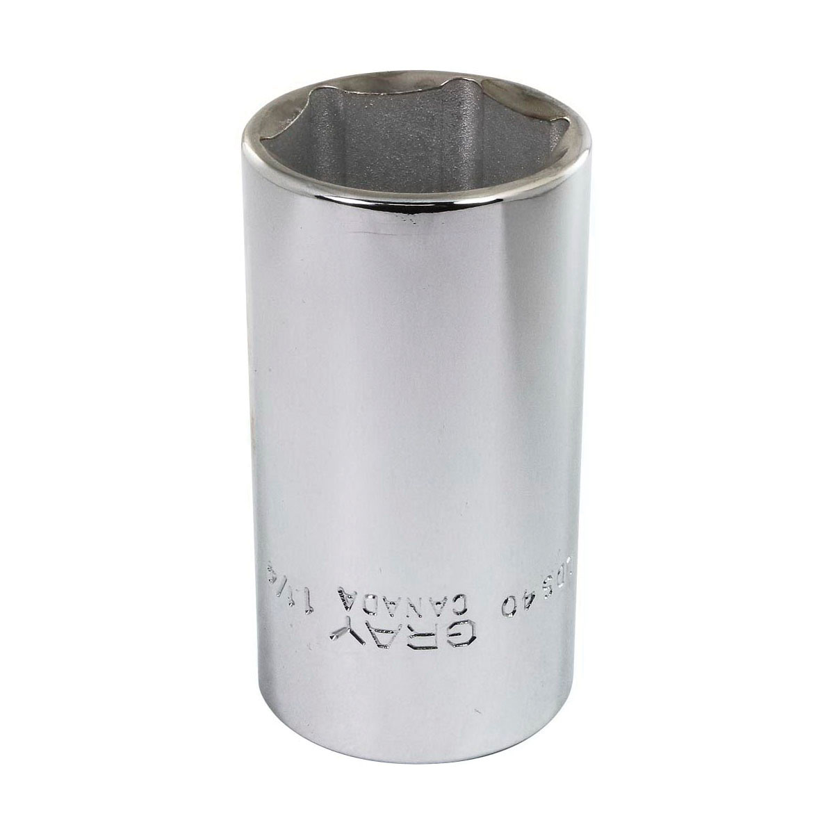 Gray Tools LDS40 Socket, 1/2 in Hex Drive, 1-1/4 in Deep Socket, 6 Points