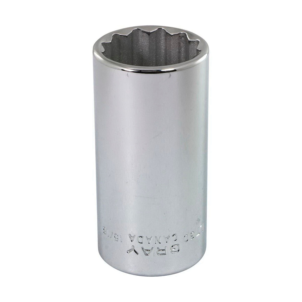 Gray Tools LT30 Deep Socket, Imperial, 3/8 in, 15/16 in Hex Socket, 12 Points