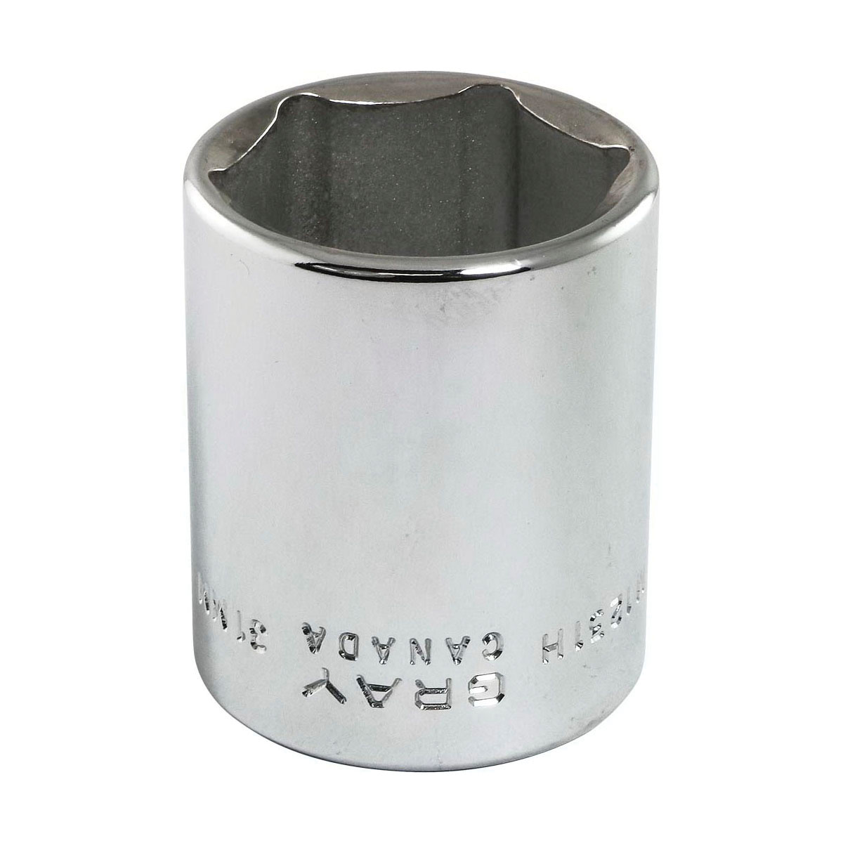 Gray Tools M1231H Standard Socket, Metric, 1/2 in, 31 mm Hex Socket, 6 Points