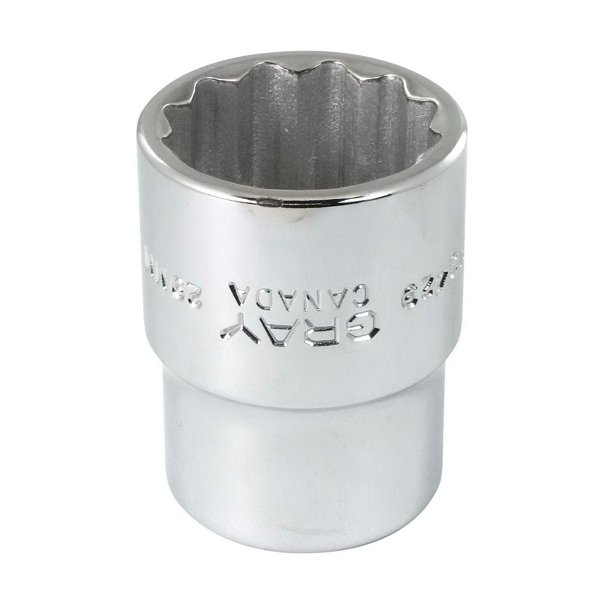 Gray Tools M3429 Standard Socket, Metric, 3/4 in, 29 mm Hex Socket, 12 Points