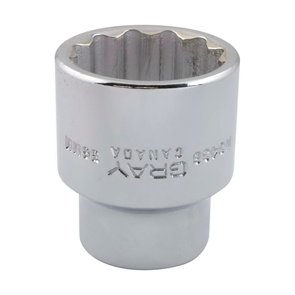 Gray Tools M3436 Standard Socket, Metric, 3/4 in, 36 mm Hex Socket, 12 Points