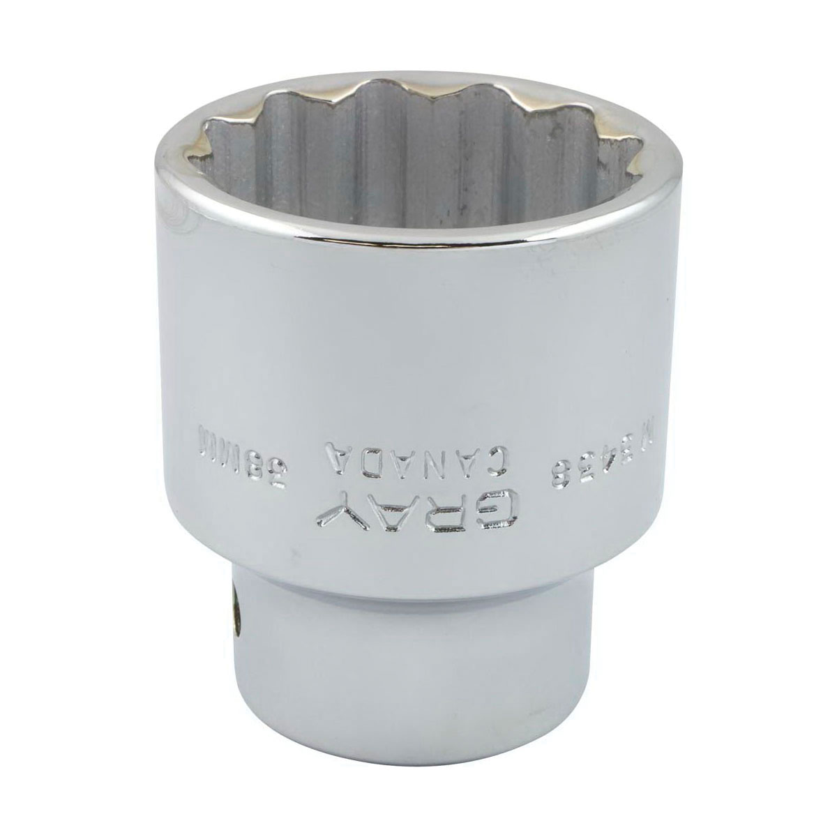 Gray Tools M3438 Standard Socket, Metric, 3/4 in, 38 mm Hex Socket, 12 Points