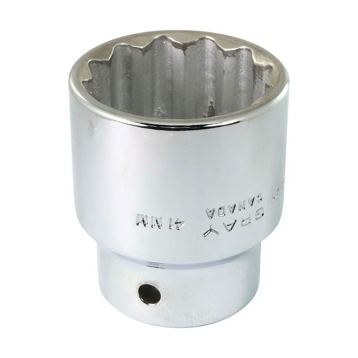 Gray Tools M3442 Standard Socket, Metric, 3/4 in, 42 mm Hex Socket, 12 Points