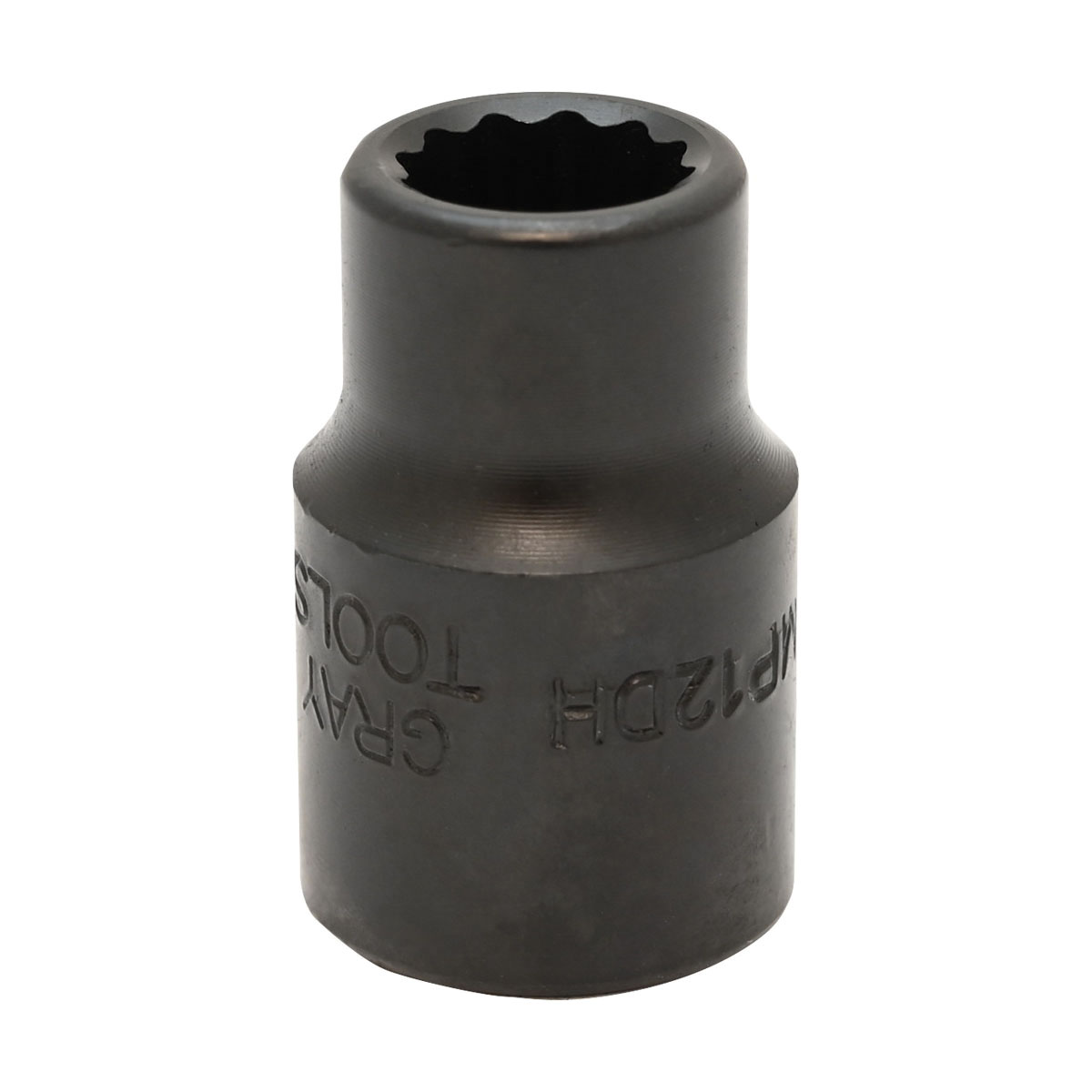 Gray Tools MP12DH Standard Impact Socket, Metric, 1/2 in, 12 mm Hex Socket, 12 Points