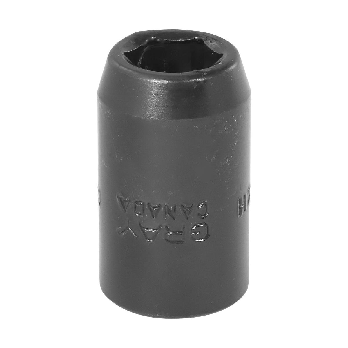 Gray Tools MP12H Standard Impact Socket, Metric, 1/2 in Square Drive, 12 mm Hex Socket, 6 Points