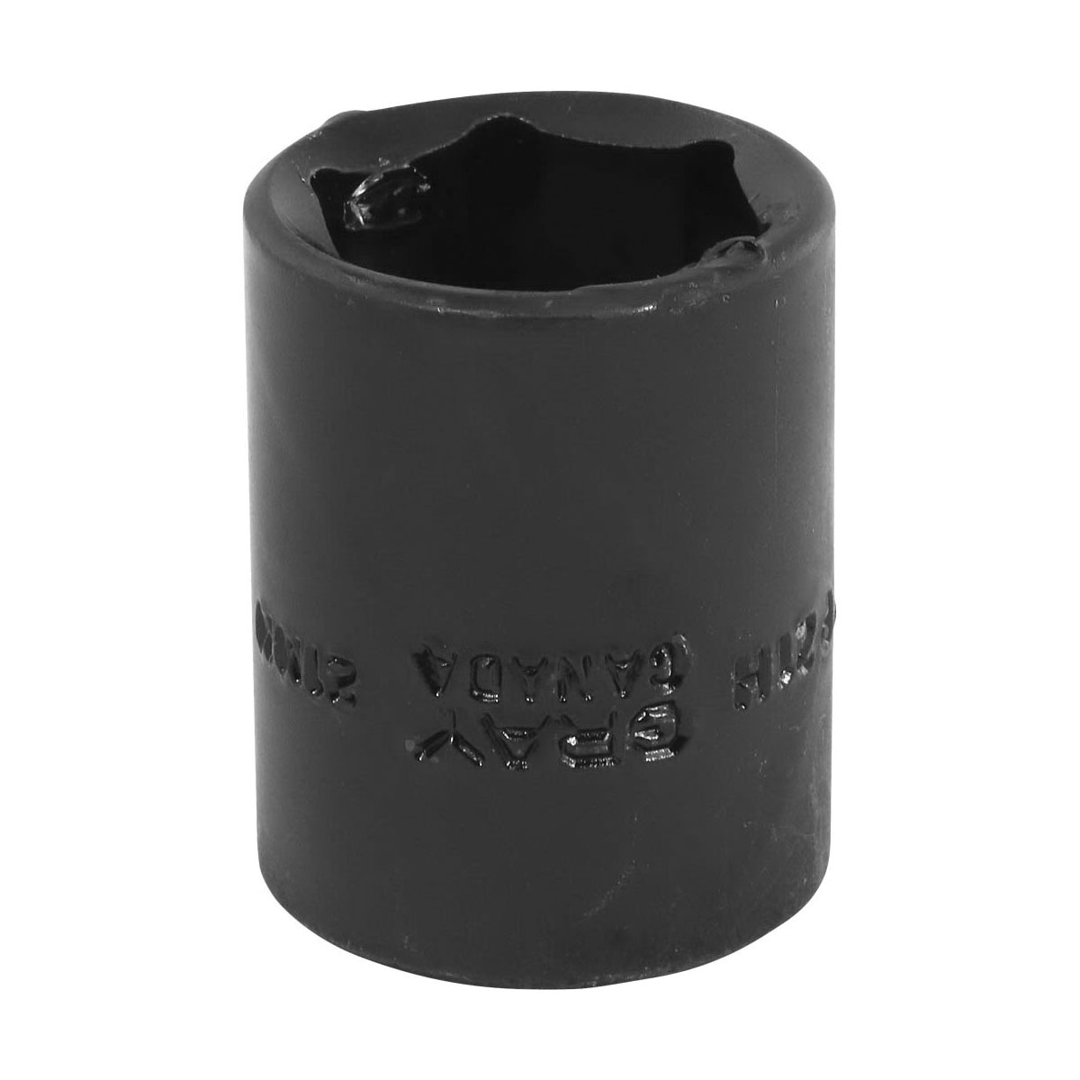 Gray Tools MP21H Standard Impact Socket, Metric, 1/2 in Square Drive, 21 mm Hex Socket, 6 Points