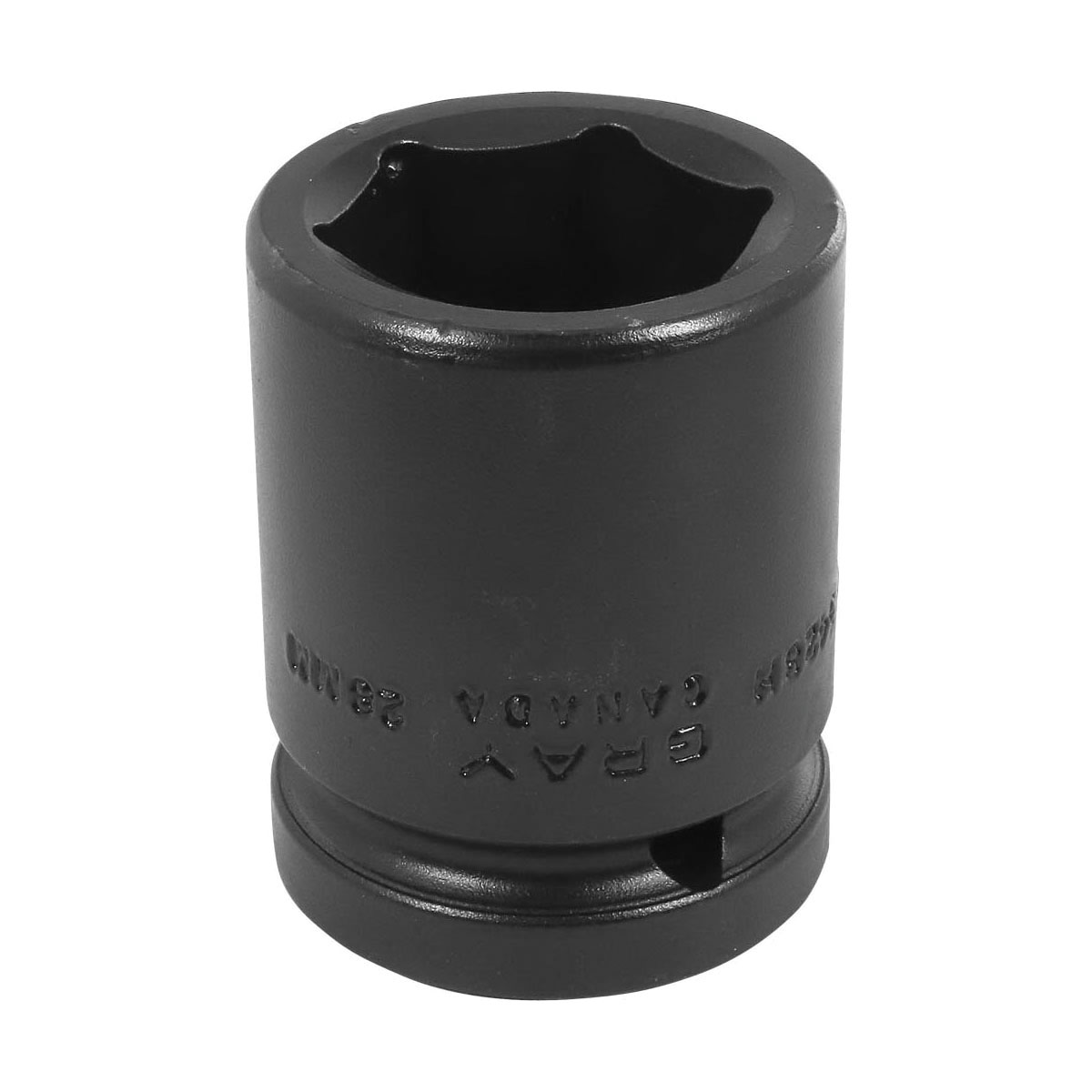 Gray Tools MP3428H Standard Impact Socket, Metric, 3/4 in, 28 mm Hex Socket, 6 Points