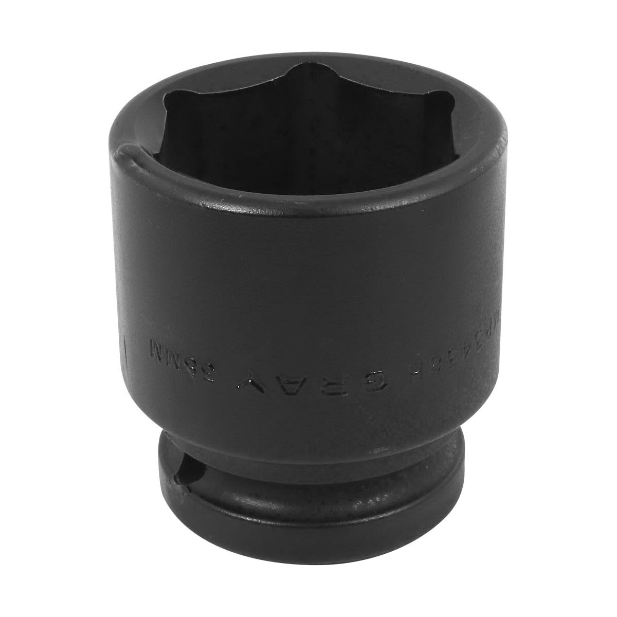 Gray Tools MP3438H Standard Impact Socket, Metric, 3/4 in, 38 mm Hex Socket, 6 Points