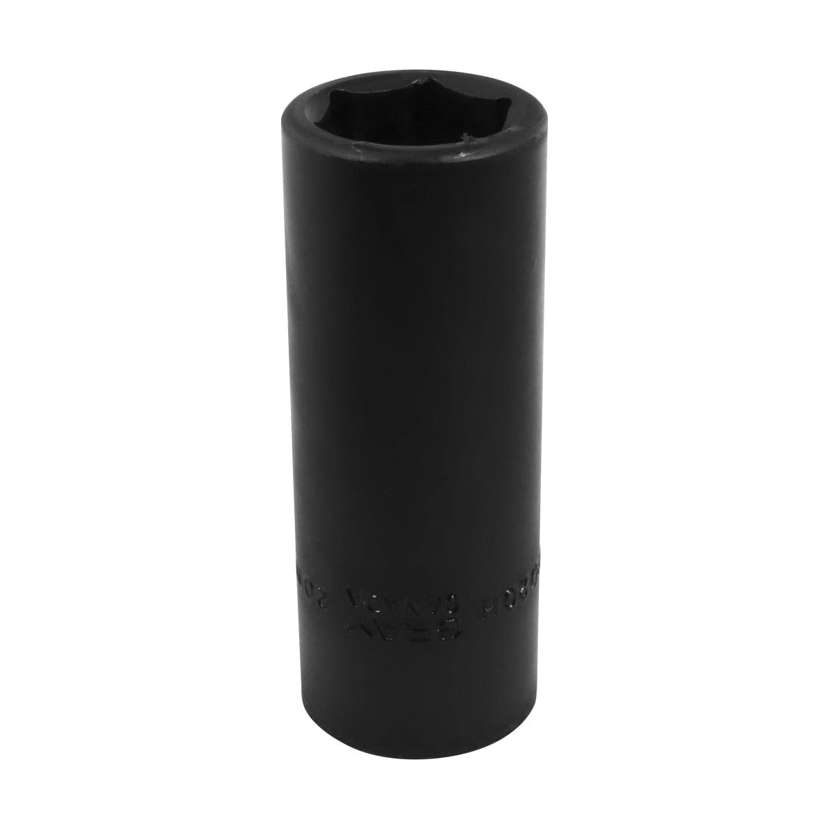 Gray Tools MPD20H Deep Impact Socket, Metric, 1/2 in Square Drive, 20 mm Hex Socket, 6 Points
