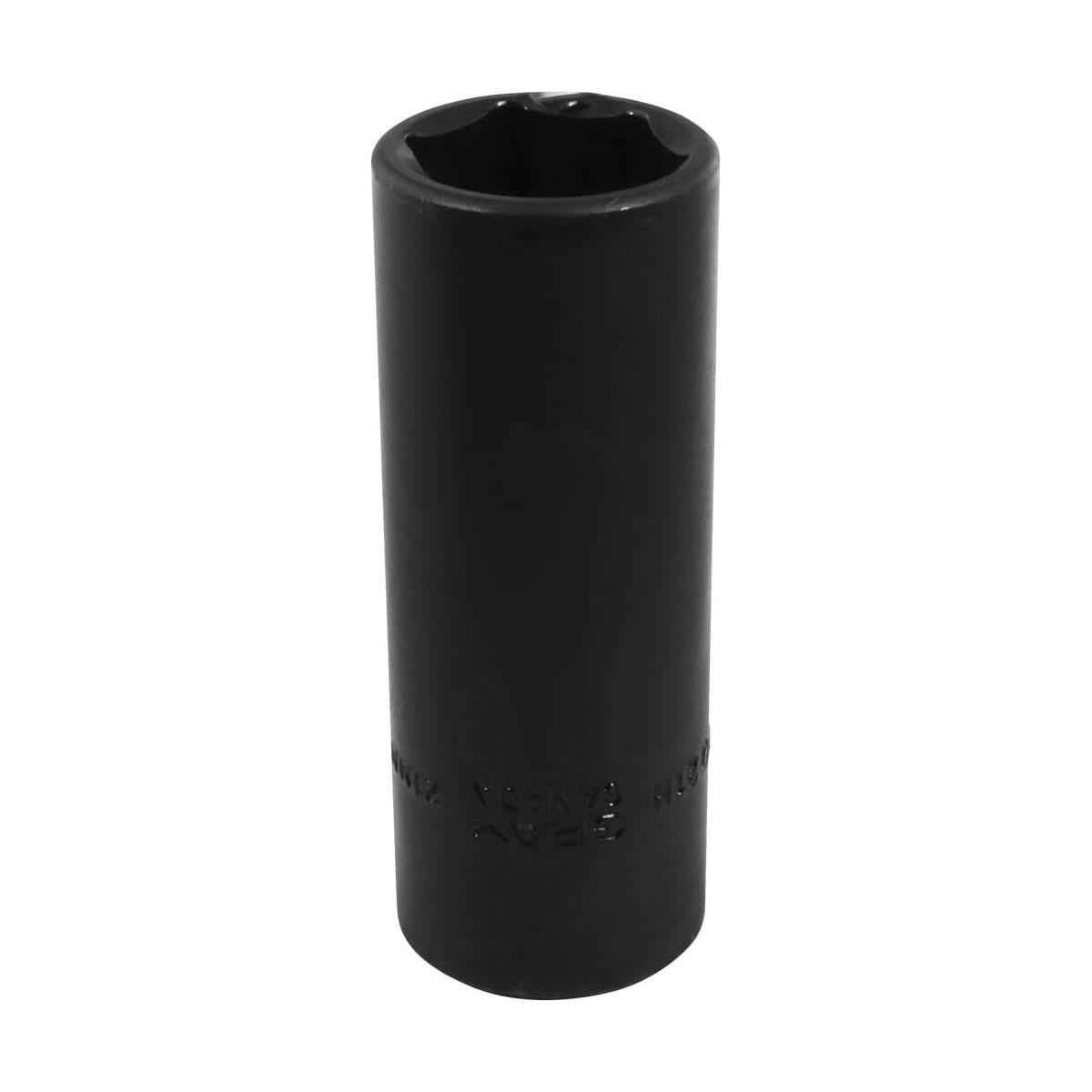 Gray Tools MPD21H Deep Impact Socket, Metric, 1/2 in Square Drive, 21 mm Hex Socket, 6 Points