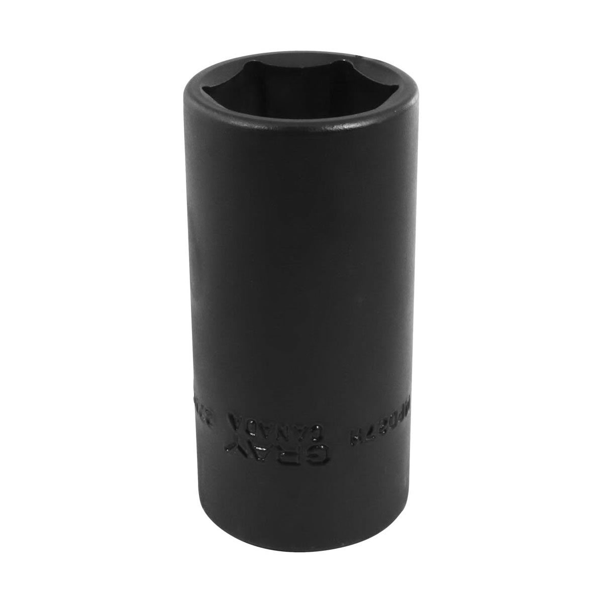 Gray Tools MPD27H Deep Impact Socket, Metric, 1/2 in Square Drive, 27 mm Hex Socket, 6 Points