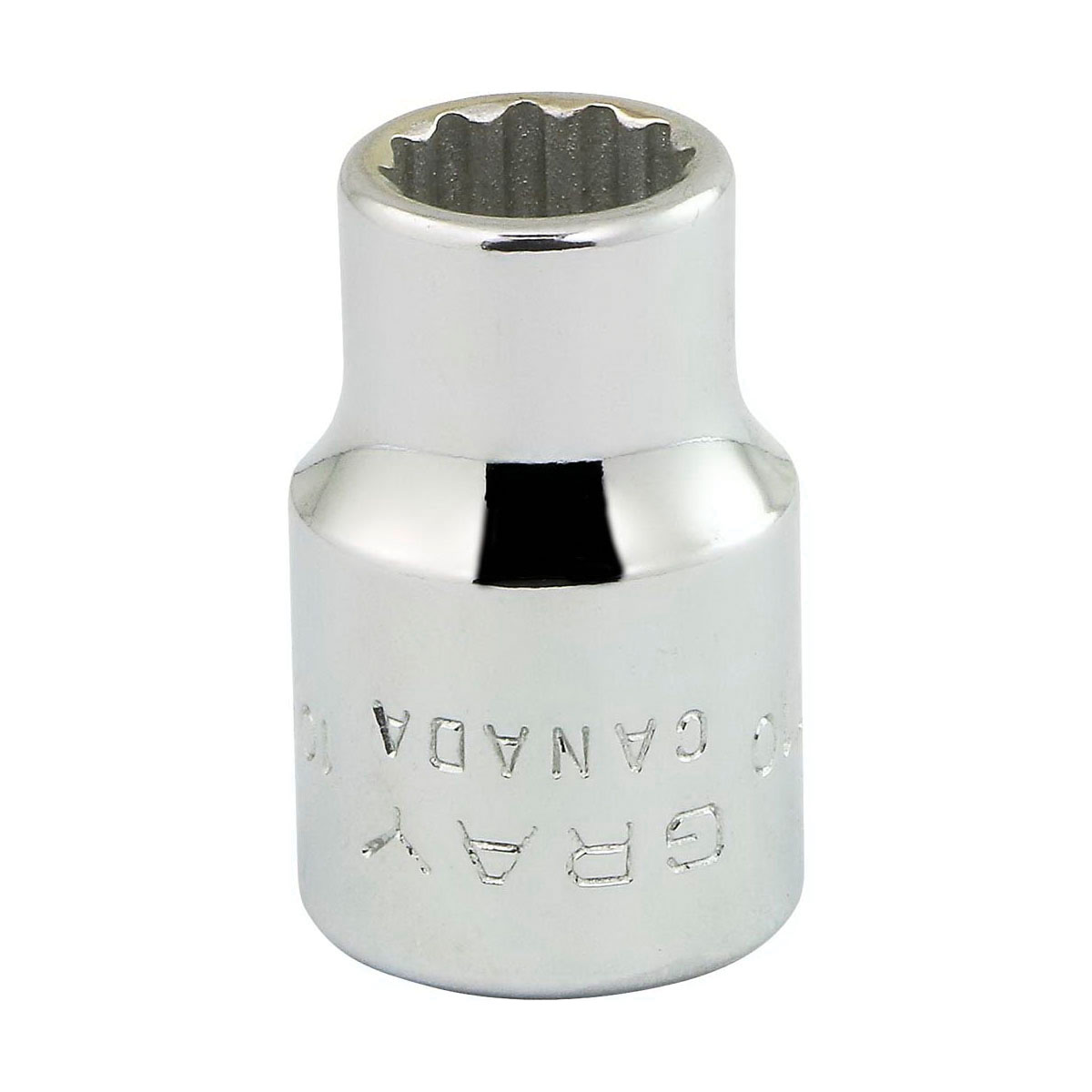 Gray Tools MT10 Standard Socket, Metric, 3/8 in, 10 mm Hex Socket, 12 Points