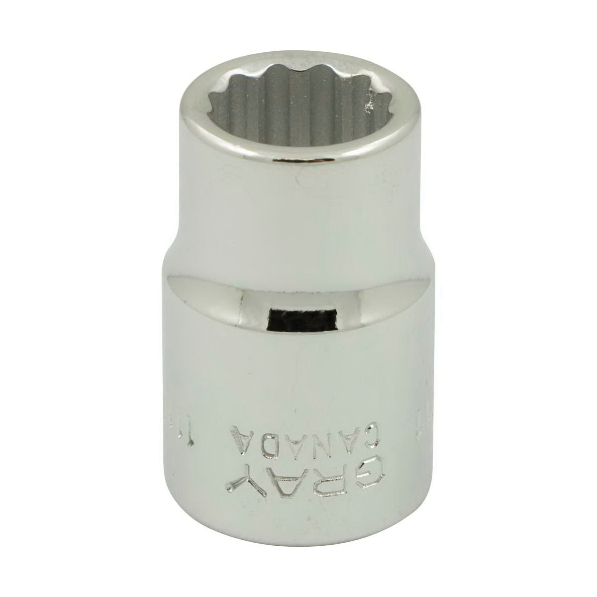 Gray Tools MT11 Standard Socket, Metric, 3/8 in, 11 mm Hex Socket, 12 Points
