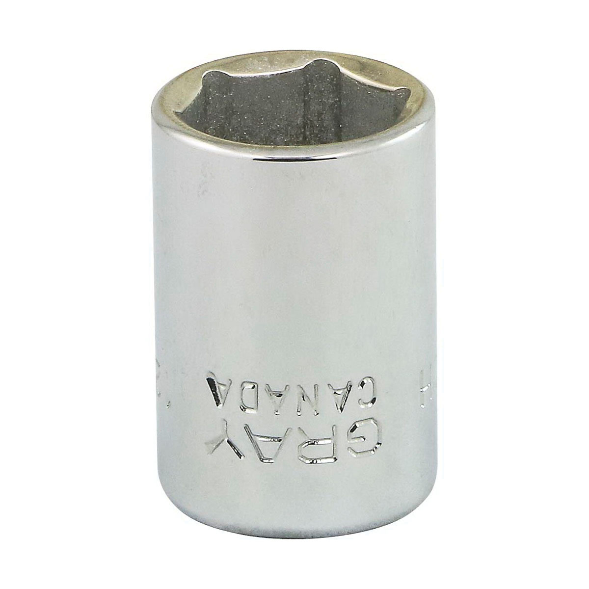 Gray Tools MT12H Standard Socket, Metric, 3/8 in, 12 mm Hex Socket, 6 Points