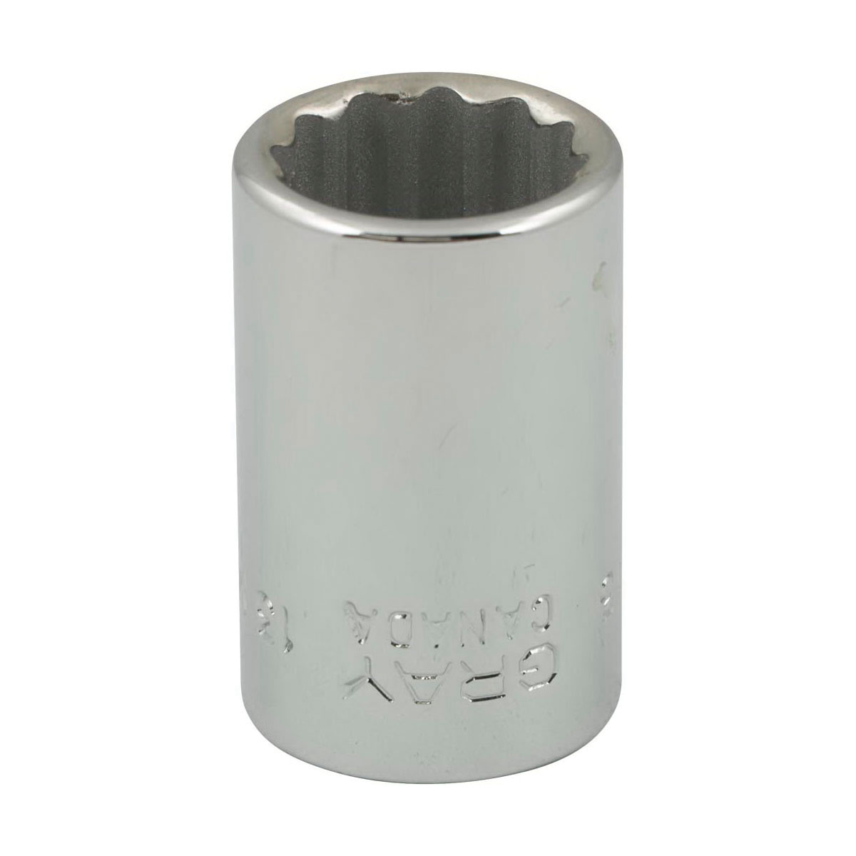 Gray Tools MT13 Standard Socket, Metric, 3/8 in, 13 mm Hex Socket, 12 Points
