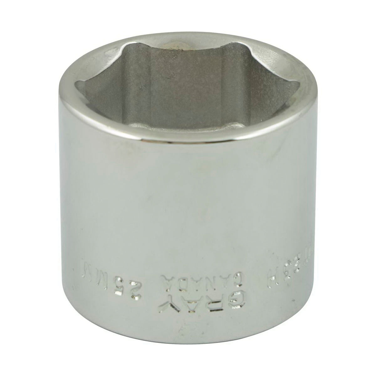 Gray Tools MT25H Standard Socket, Metric, 3/8 in, 25 mm Hex Socket, 6 Points