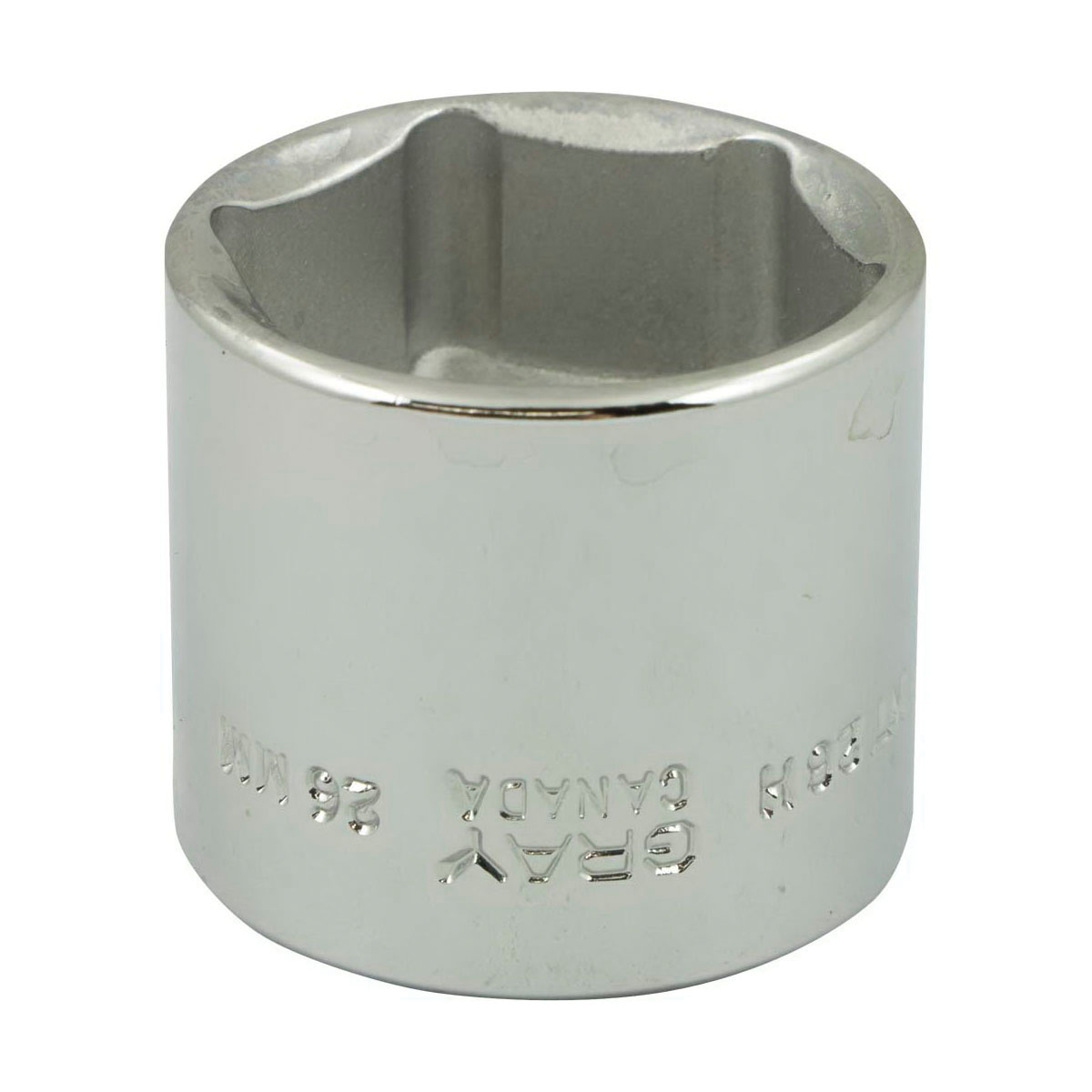 Gray Tools MT26H Standard Socket, Metric, 3/8 in, 26 mm Hex Socket, 6 Points