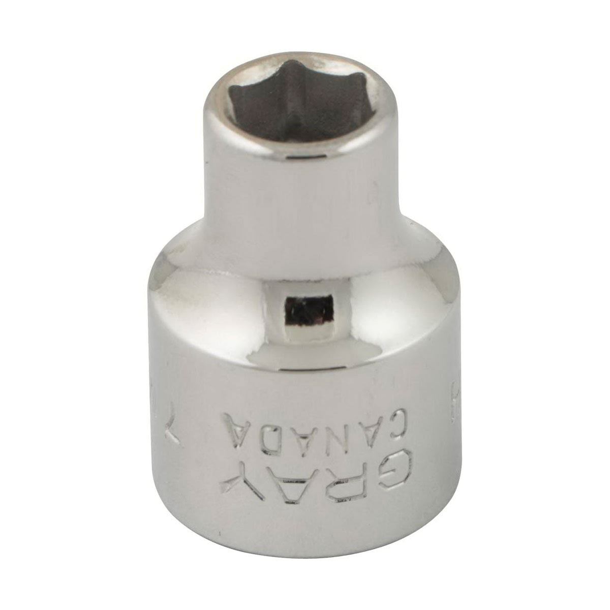 Gray Tools MT7H Standard Socket, Metric, 3/8 in, 7 mm Hex Socket, 6 Points