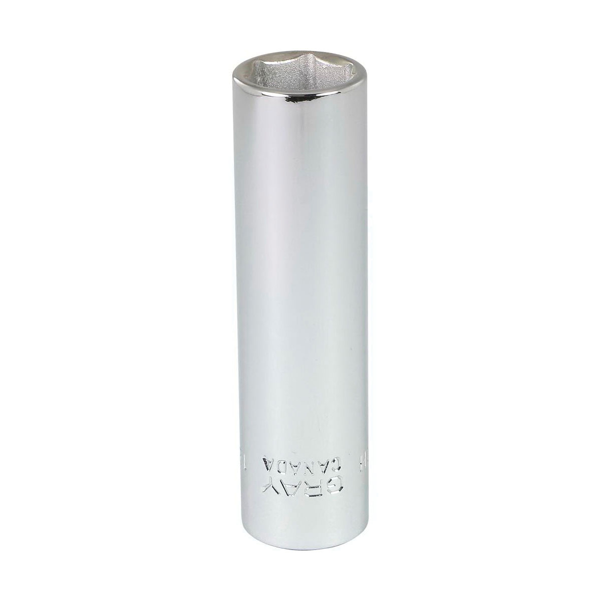 Gray Tools MTL12H Deep Socket, Metric, 3/8 in, 12 mm Hex Socket, 6 Points