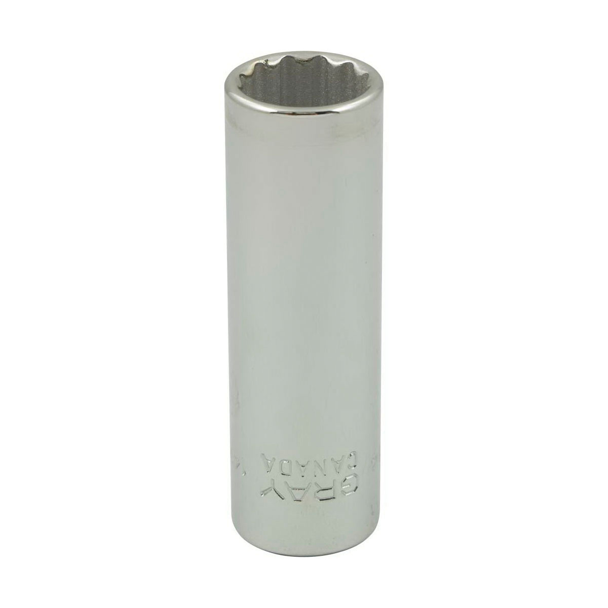 Gray Tools MTL14 Deep Socket, Metric, 3/8 in, 14 mm Hex Socket, 12 Points