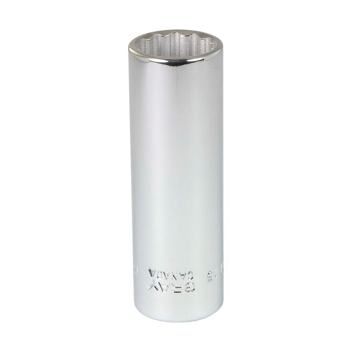 Gray Tools MTL15 Deep Socket, Metric, 3/8 in, 15 mm Hex Socket, 12 Points