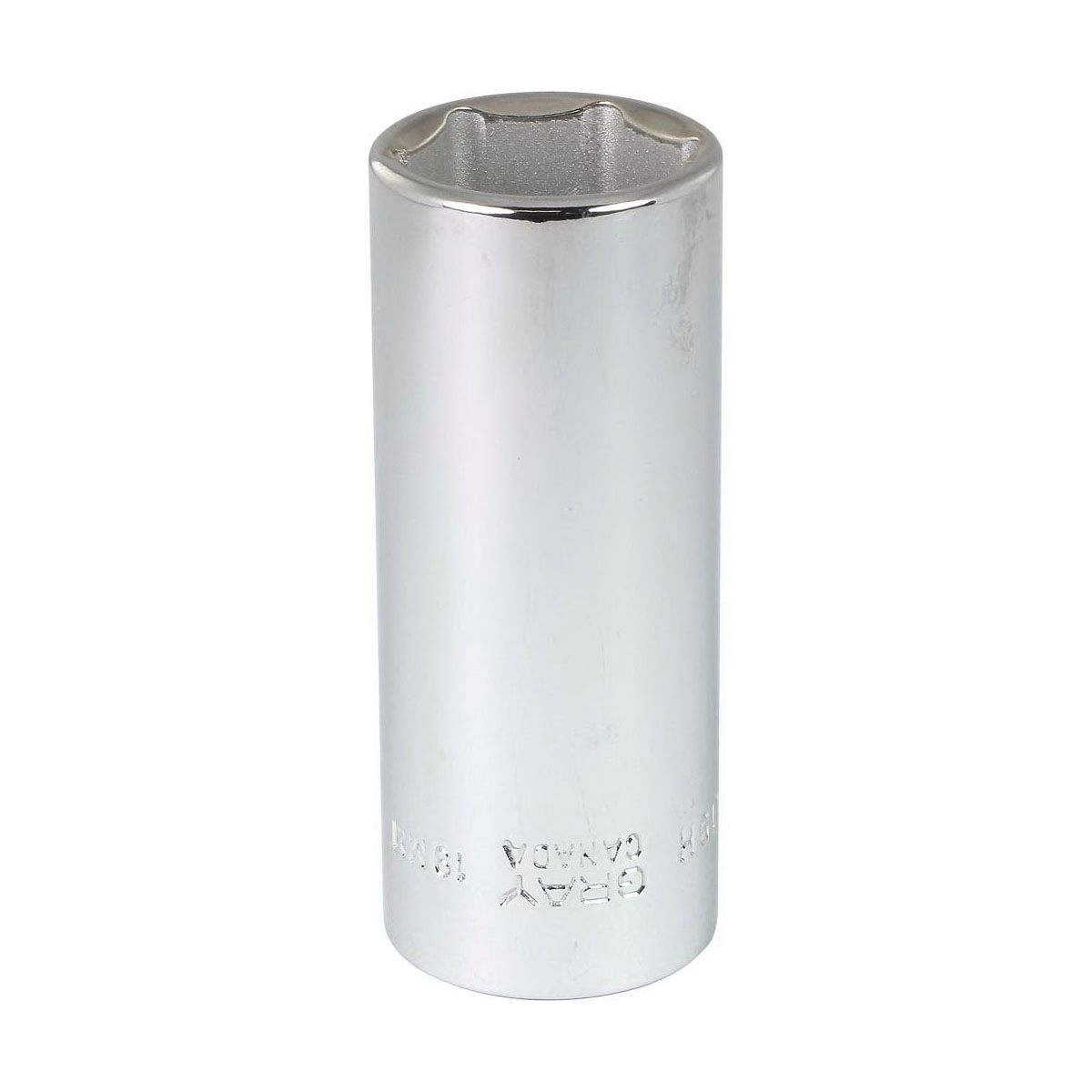 Gray Tools MTL19H Deep Socket, Metric, 3/8 in, 19 mm Hex Socket, 6 Points