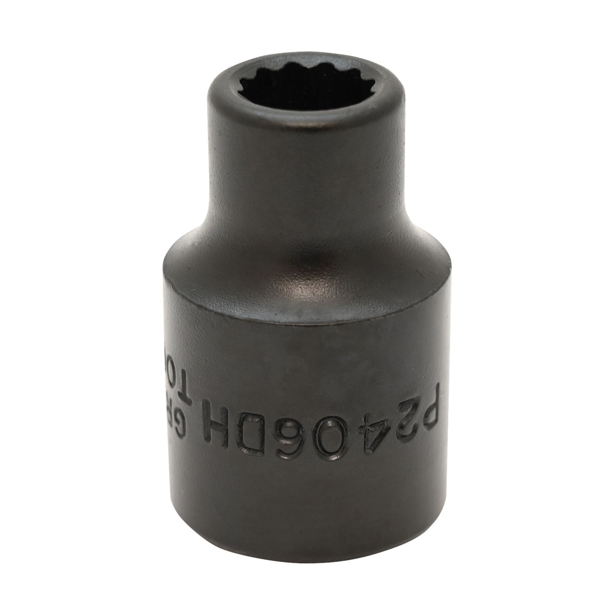 Gray Tools P2406DH Standard Impact Socket, Style 1, Imperial, 1/2 in, 3/8 in Hex Socket, 12 Points