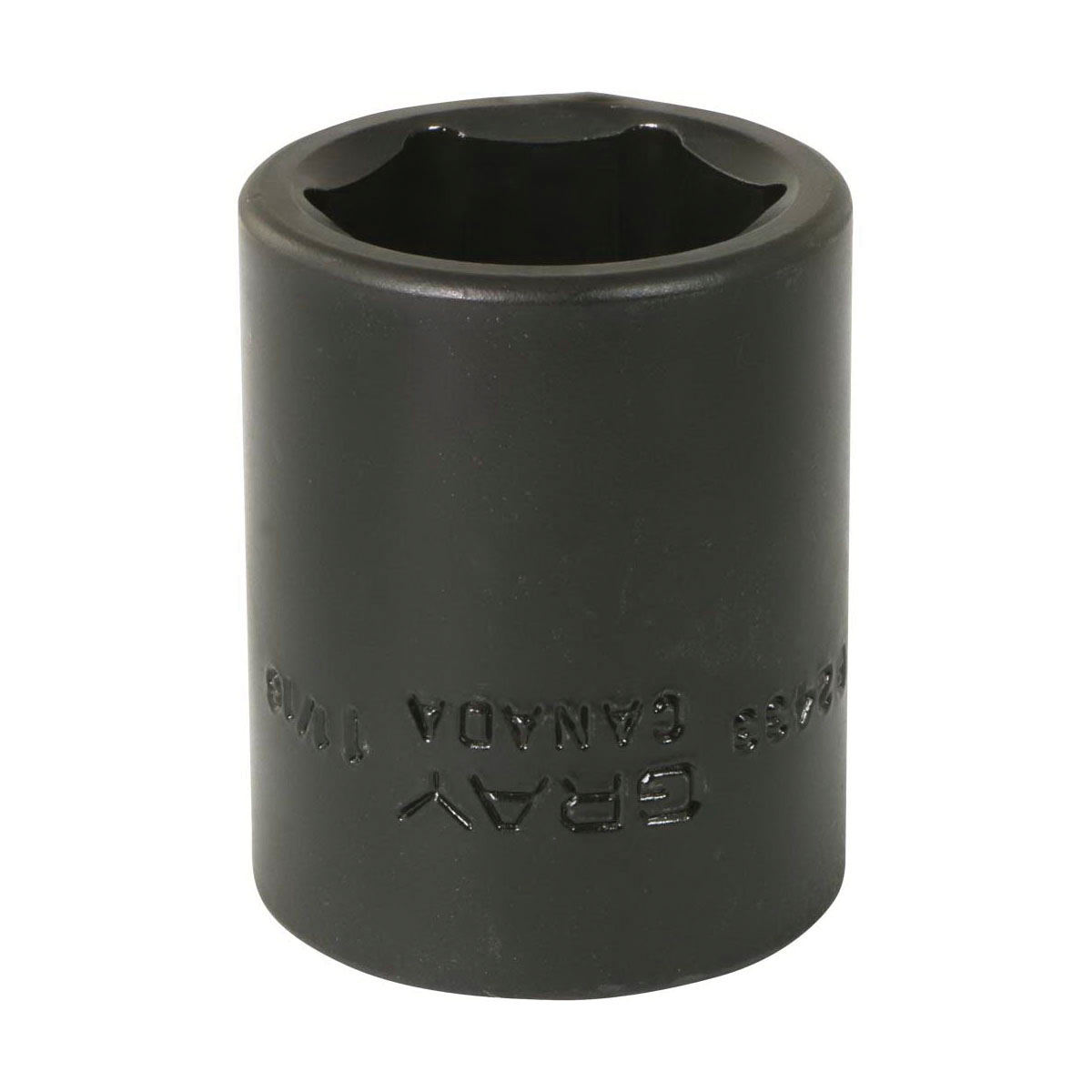 Gray Tools P2433 Socket, 1/2 in Hex Drive, 1-1/16 in Standard Socket, 6 Points