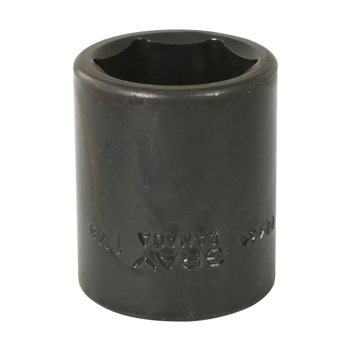 Gray Tools P2434 Socket, 1/2 in Hex Drive, 1-1/8 in Standard Socket, 6 Points