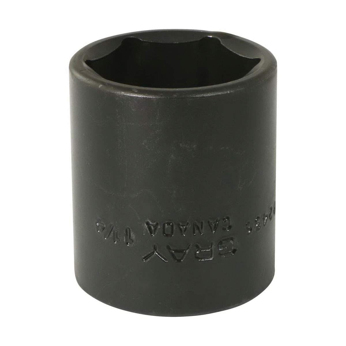 Gray Tools P2436 Socket, 1/2 in Hex Drive, 1-1/4 in Standard Socket, 6 Points