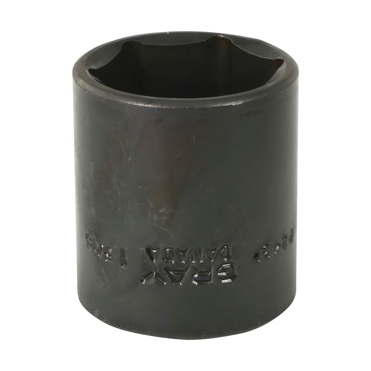 Gray Tools P2437 Standard Impact Socket, Imperial, 1/2 in Square Drive, 1-5/16 in Hex Socket, 6 Points