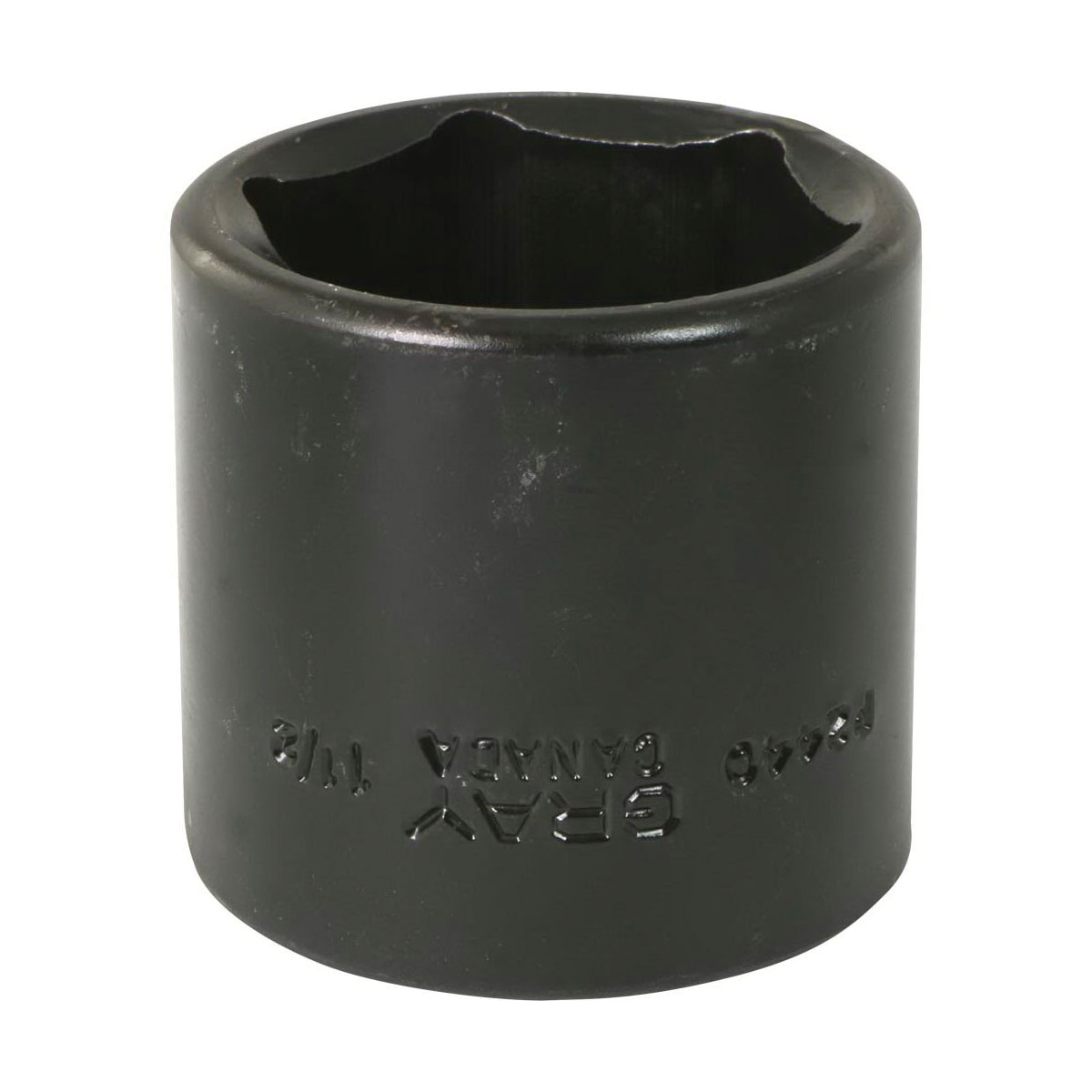 Gray Tools P2440 Standard Impact Socket, Imperial, 1/2 in Square Drive, 1-1/2 in Hex Socket, 6 Points