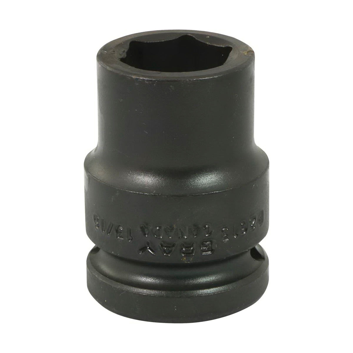 Gray Tools P2613 Standard Impact Socket, Imperial, 3/4 in Square Drive, 13/16 in Hex Socket, 6 Points