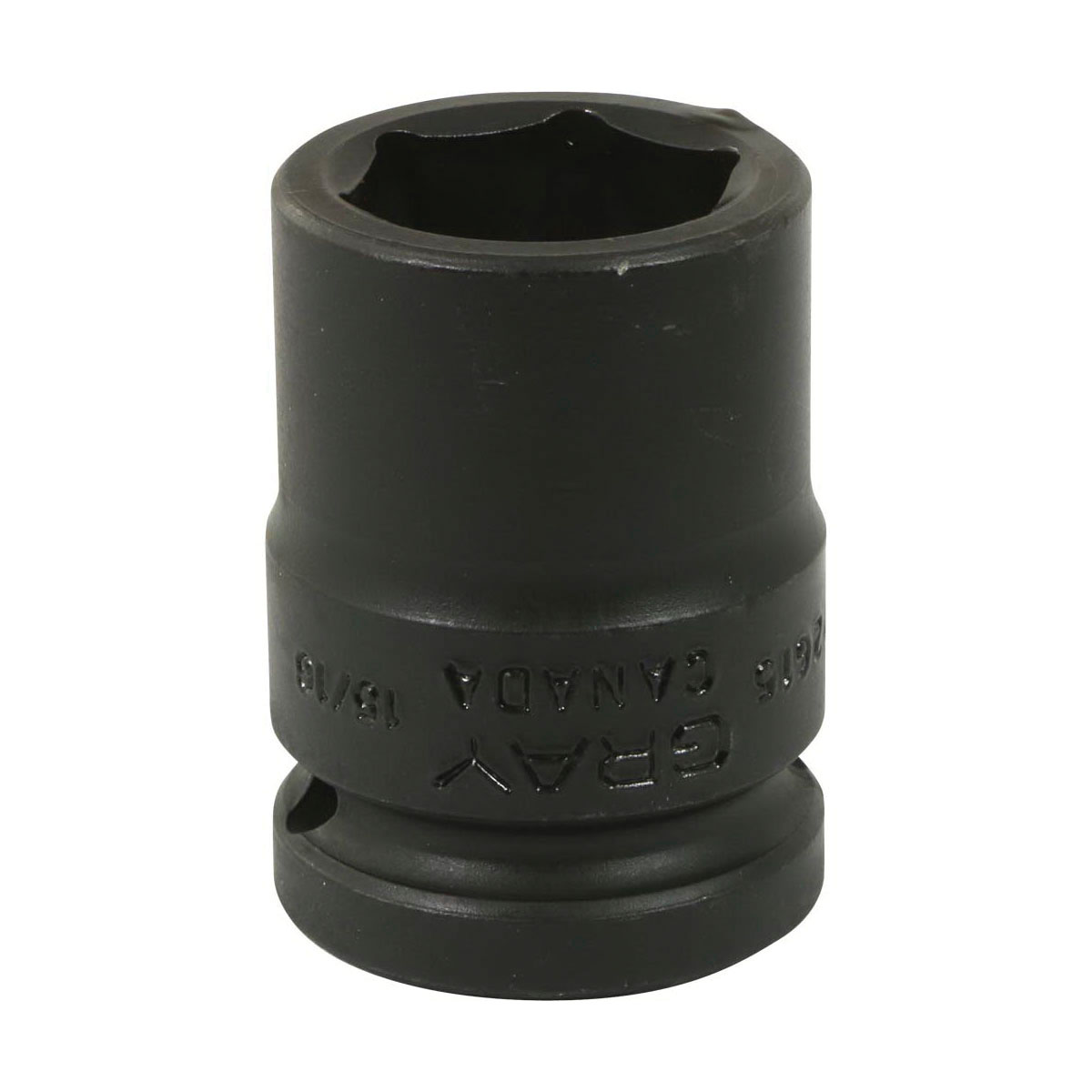 Gray Tools P2615 Socket, 3/4 in Hex Drive, 15/16 in Standard Socket, 6 Points